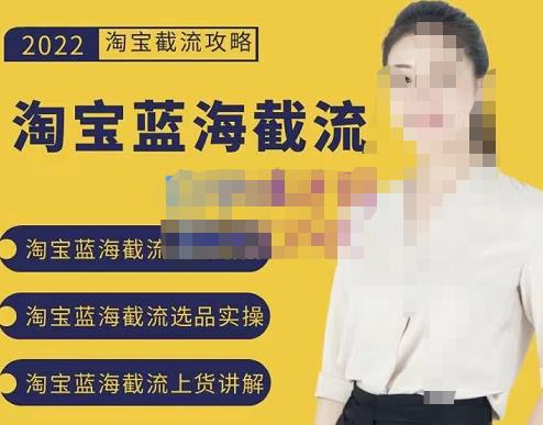 2022淘宝蓝海截流攻略，淘宝蓝海截流选品上货实操讲解泓锦前程-网创项目资源站-副业项目-创业项目-搞钱项目泓锦前程