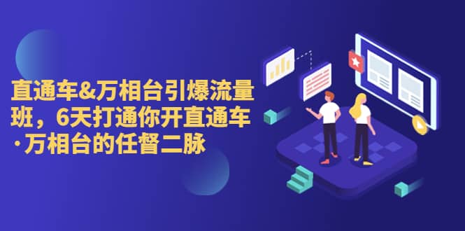 直通车+万相台引爆流量班，6天打通你开直通车·万相台的任督 二脉泓锦前程-网创项目资源站-副业项目-创业项目-搞钱项目泓锦前程