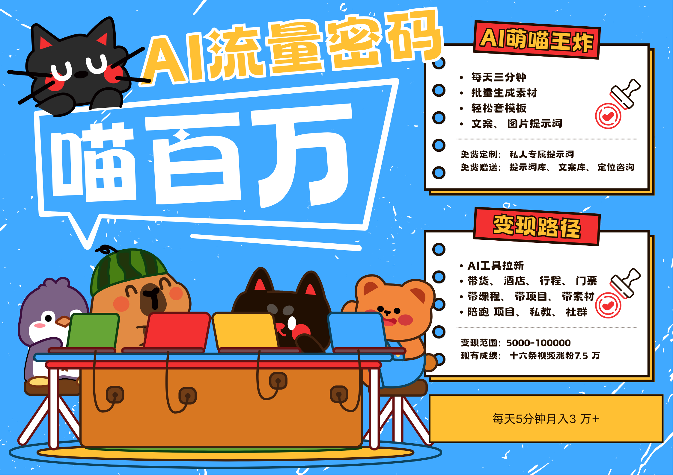 AI+宠物+旅行2025最火流量密码 轻松用AI宠物做文旅账号 可带货，带酒店，可以带行程，旅行社 小白三分钟学会 N种变现渠道 月入五位数  管道收益泓锦前程-网创项目资源站-副业项目-创业项目-搞钱项目泓锦前程