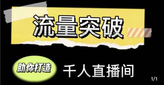 直播运营实战视频课，助你打造千人直播间（14节视频课）泓锦前程-网创项目资源站-副业项目-创业项目-搞钱项目泓锦前程