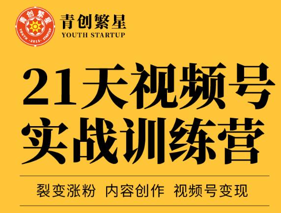 张萌21天视频号实战训练营，裂变涨粉、内容创作、视频号变现 价值298元泓锦前程-网创项目资源站-副业项目-创业项目-搞钱项目泓锦前程