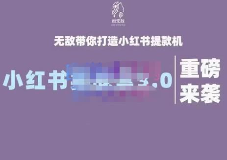 谢无敌·小红书实战营3.0，无敌带你打造小红书提款机 价值7999元泓锦前程-网创项目资源站-副业项目-创业项目-搞钱项目泓锦前程