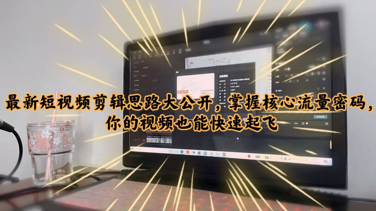 最新短视频剪辑思路大公开，掌握核心流量密码，你的视频也能快速起飞泓锦前程-网创项目资源站-副业项目-创业项目-搞钱项目泓锦前程
