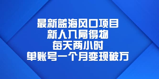 最新蓝海风口项目，新人入局得物，每天两小时，单账号一个月变现破万泓锦前程-网创项目资源站-副业项目-创业项目-搞钱项目泓锦前程