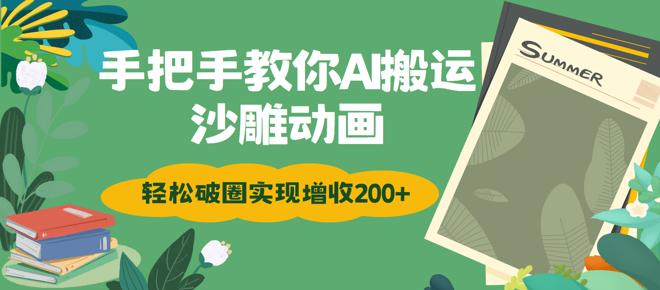 手把手教你用AI搬运沙雕动画轻松破圈实现增收200+泓锦前程-网创项目资源站-副业项目-创业项目-搞钱项目泓锦前程