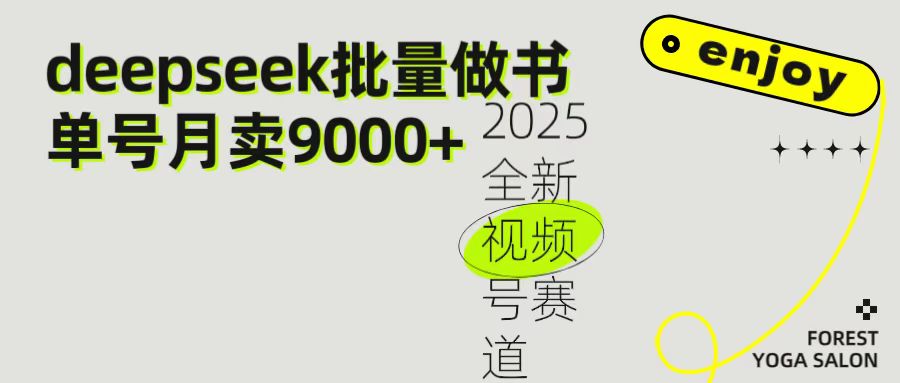 2025最新视频号项目 如何用Deepseek快速批量制作书单号 日入1000＋泓锦前程-网创项目资源站-副业项目-创业项目-搞钱项目泓锦前程