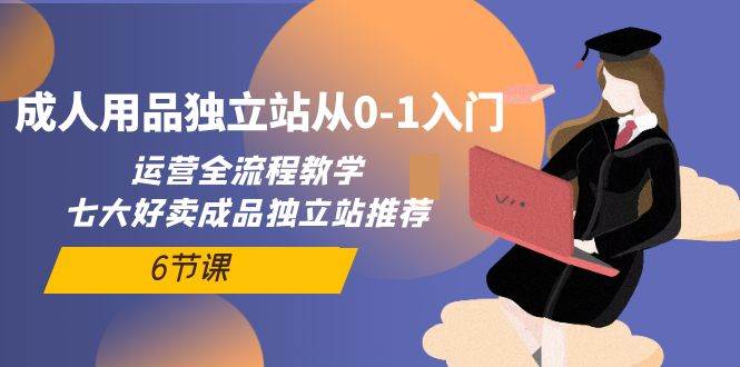 成人用品独立站从0-1入门，运营全流程教学，七大好卖成品独立站推荐-6节课泓锦前程-网创项目资源站-副业项目-创业项目-搞钱项目泓锦前程