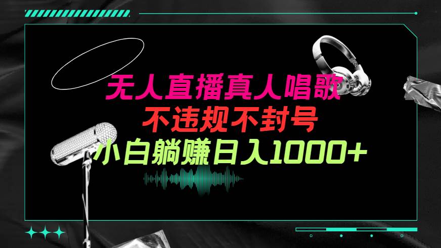 抖音24小时无人直播音乐，不违规，不封号纯撸音浪，小白实操当天日入1000+泓锦前程-网创项目资源站-副业项目-创业项目-搞钱项目泓锦前程
