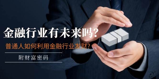某付费文章：金融行业有未来吗？普通人如何利用金融行业发财?(附财富密码)泓锦前程-网创项目资源站-副业项目-创业项目-搞钱项目泓锦前程